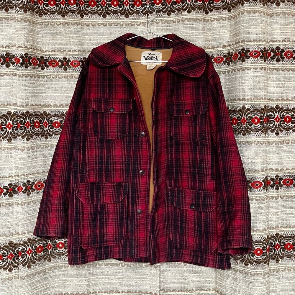 VINTAGE 1960’s Woolrich Buffalo plaid jacket, men’s size 42